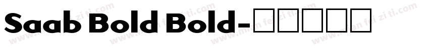 Saab Bold Bold字体转换